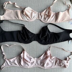 Wacoal and b.tempt’d Black and Pink Bras with Adjustable Straps